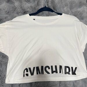 GYMSHARK • Cropped T-shirt • Medium • White